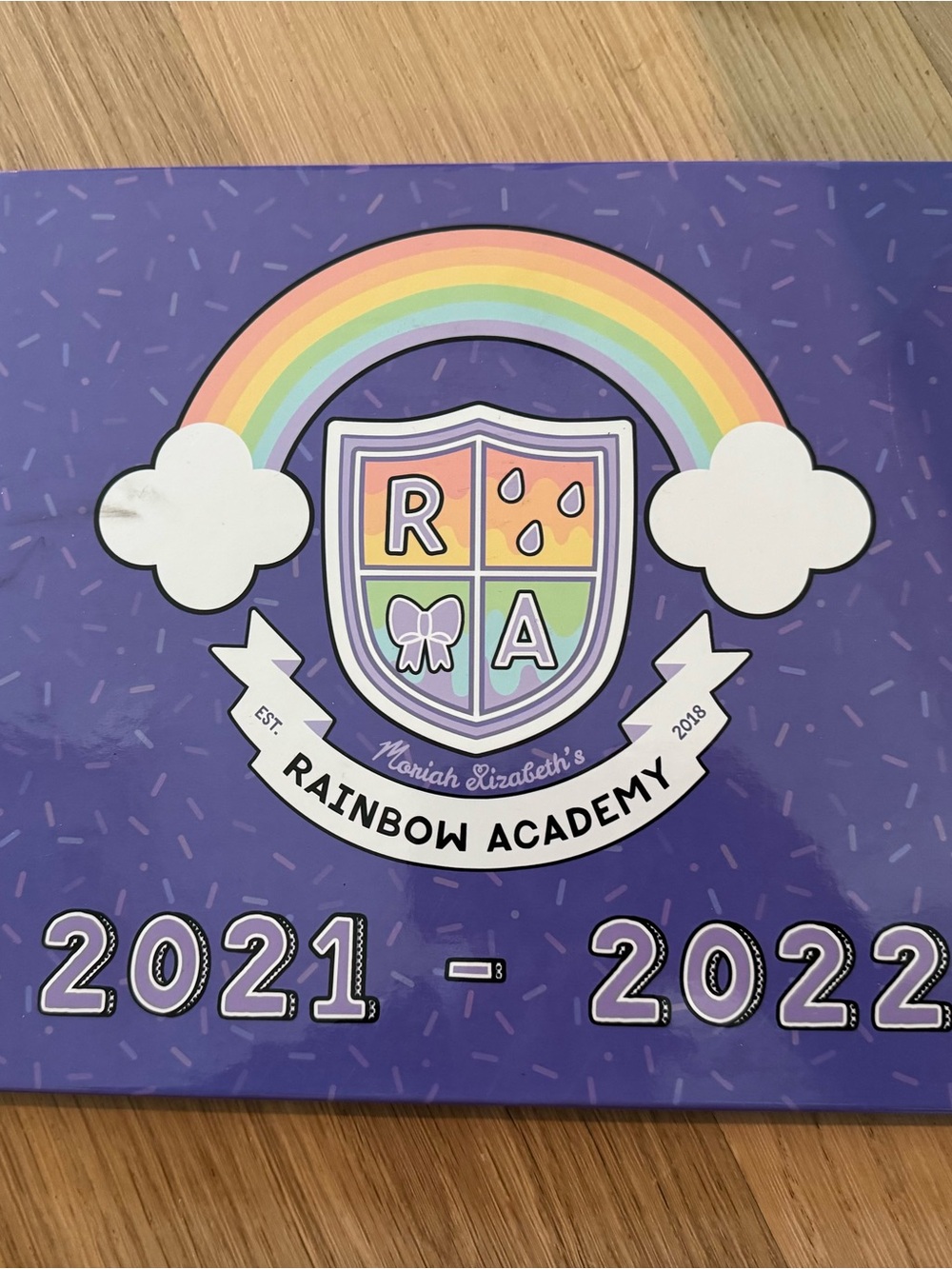 2021-2022 Moriah Elizabeth rainbow academy book